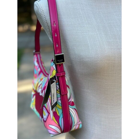 Kate Spade Sam Icon Anemone Floral Small Shoulder Bag KB940 NWT *READ* - Picture 4 of 16